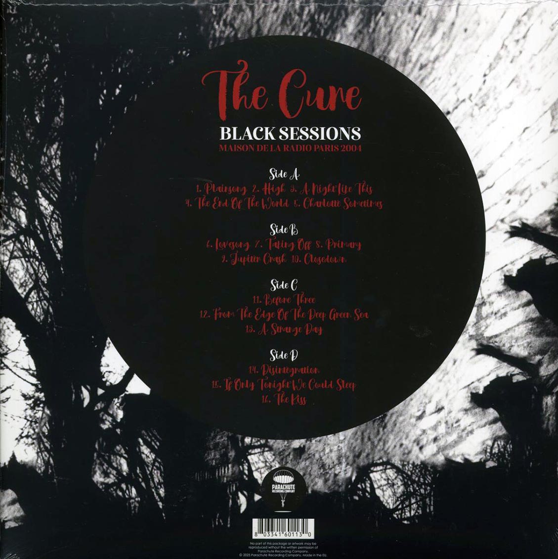 The Cure - Black Sessions: Maison De La Radio Paris 2004 (ltd. ed.) (2xLP) (grey vinyl) Vinyl Record