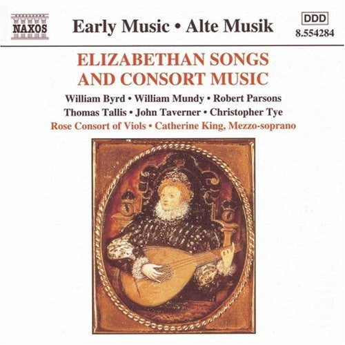 the album cover for Rose Consort Of Viols - Elizabethan Songs & Consort Music / Various
