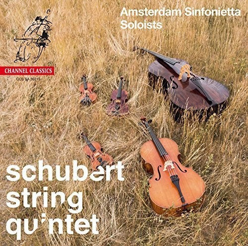 the album cover for F Schubert / Amsterdam Sinfonietta Soloists - String Quintet (Hybr) (Dsd) (Ms)