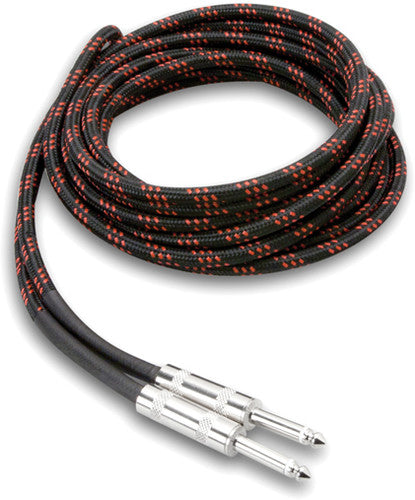 Hosa Cloth Guitar Cable Straight To Same 18ft - Hosa Cloth Guitar Cable Straight To Same 18ft - Professional Audio