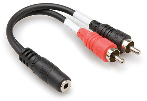 Hosa Stereo Breakout 3.5 Mm Trsf To Dual Rca - Hosa Stereo Breakout 3.5 Mm Trsf To Dual Rca - Professional Audio
