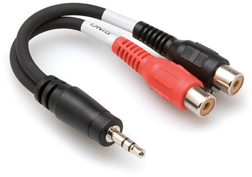 Hosa Stereo Breakout 3.5 Mm Trs To Dual Rcaf - Hosa Stereo Breakout 3.5 Mm Trs To Dual Rcaf - Professional Audio