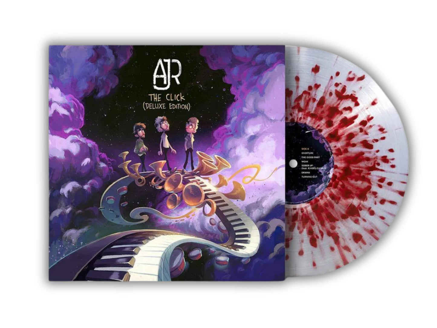 AJR - Click (Limited Edition Clear w/ Red Splatter Colored Vinyl) Vinyl Record