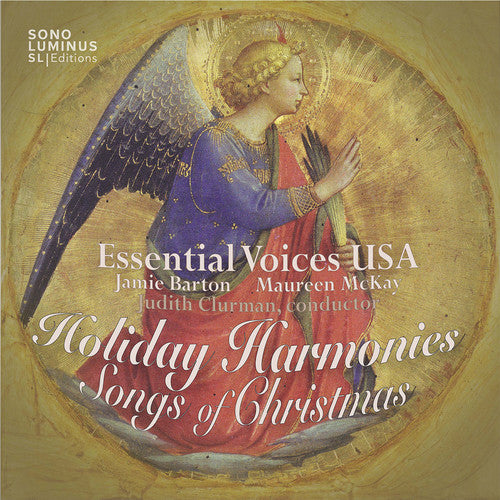 the album cover for Essential Voices Usa / Barton / Mckay / Shames - Holiday Harmonies - Songs of Christmas