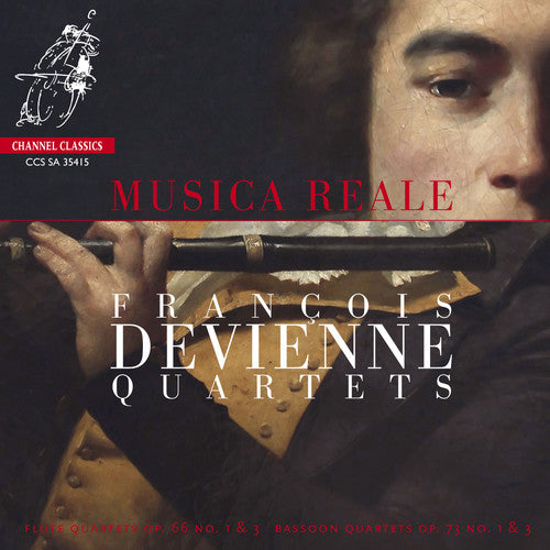 the album cover for F Devienne / Musica Reale - Flute Quartets Op.66 Nos.1 & 3 - Bassoon Quartets