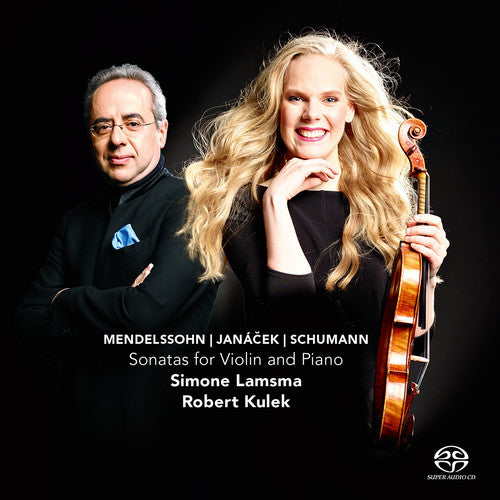 the album cover for Mendelssohn / Simone Lamsma - Sonatas for Violin and Piano