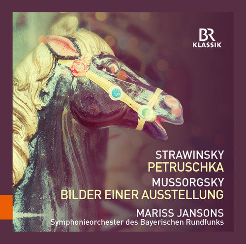 the album cover for Mariss Jansons - Strawinsky: Petruschka - Mussorgsky: Bilder einer Ausstellung