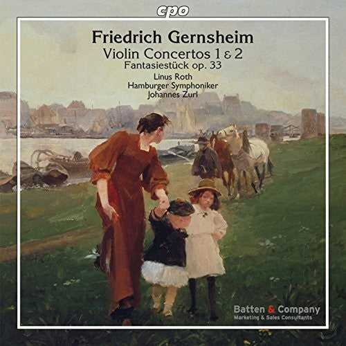the album cover for Gernsheim / Roth / Hamburger Symphoniker Orch - Gernsheim: Violin Concertos