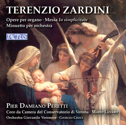 the album cover for Zardini / Pier Peretti Damiano - Zardini: Organ Works - Messa In simplicitate - Minuetto per Orchestra