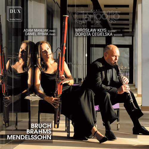 the album cover for Bruch / Miroslaw Klys / Cegielska,Dorota - Duet Clarigotto play Bruch, Brahms & Mendelssohn