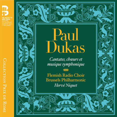 the album cover for Dukas / Fiset / Hunold / Santon-Jeffery / Aldrich - Paul Dukas: Cantatas & Symphonic Music