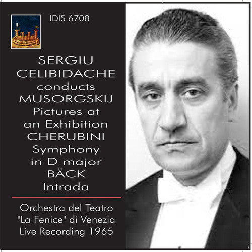 the album cover for Mussorgsky / Orchestra Del Teatro La Fenice Di - Sergiu Celibidache Conducts Musorgskij