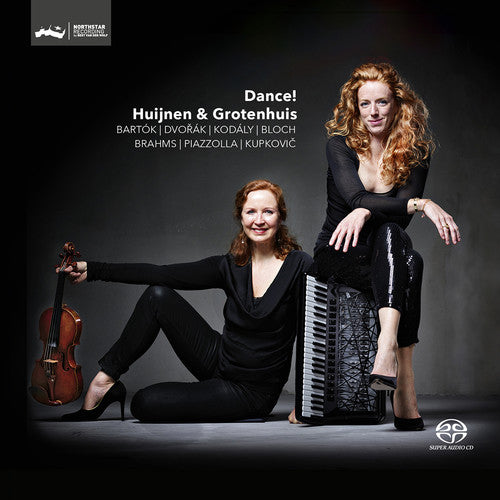 the album cover for Huijnen - Dance! Music for violin and accordion