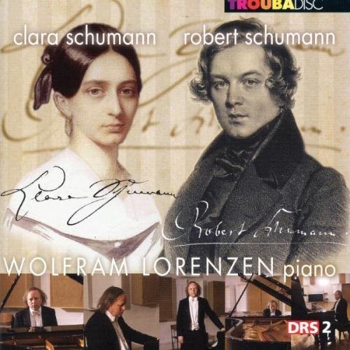 the album cover for Wolfram Lorenzen - Robert & Clara Schumann: Piano Works