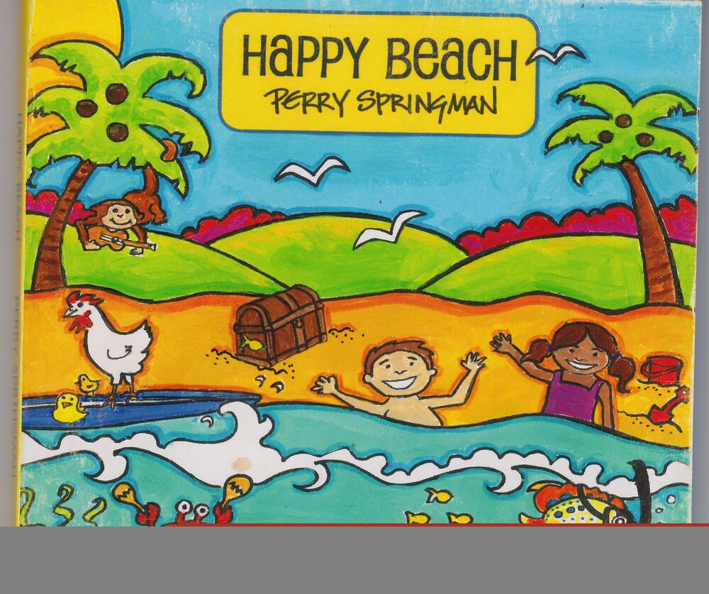 the album cover for Perry Springman - Happy Beach