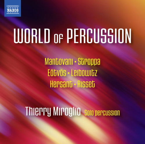 the album cover for Mantovani / Miroglio - World of Percussion