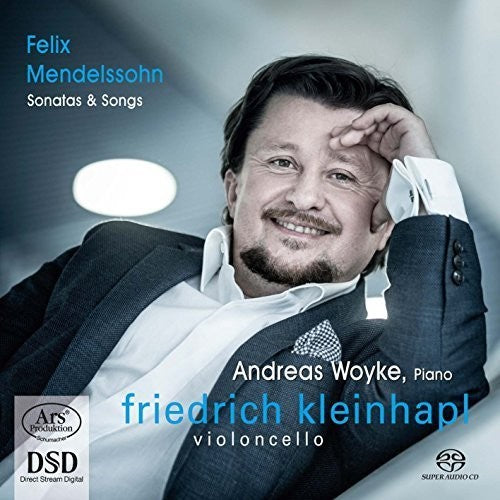 the album cover for Mendelssohn / Andreas Woyke / Kleinhapl,Friedric - Mendelssohn: Sonatas & Songs