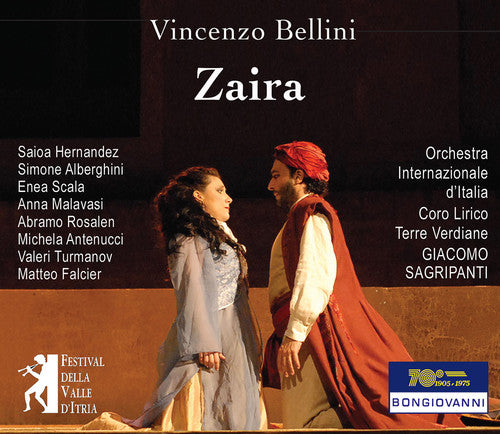 the album cover for Bellini / Hernandez / Orchestra Internazionale - Bellini: Zaira