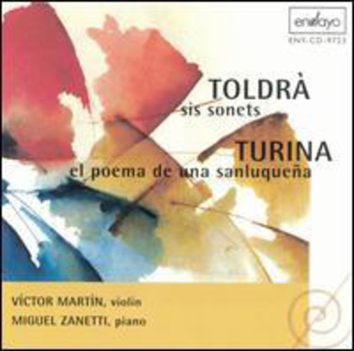 the album cover for Toldra/Turina - Music For Violin & Piano