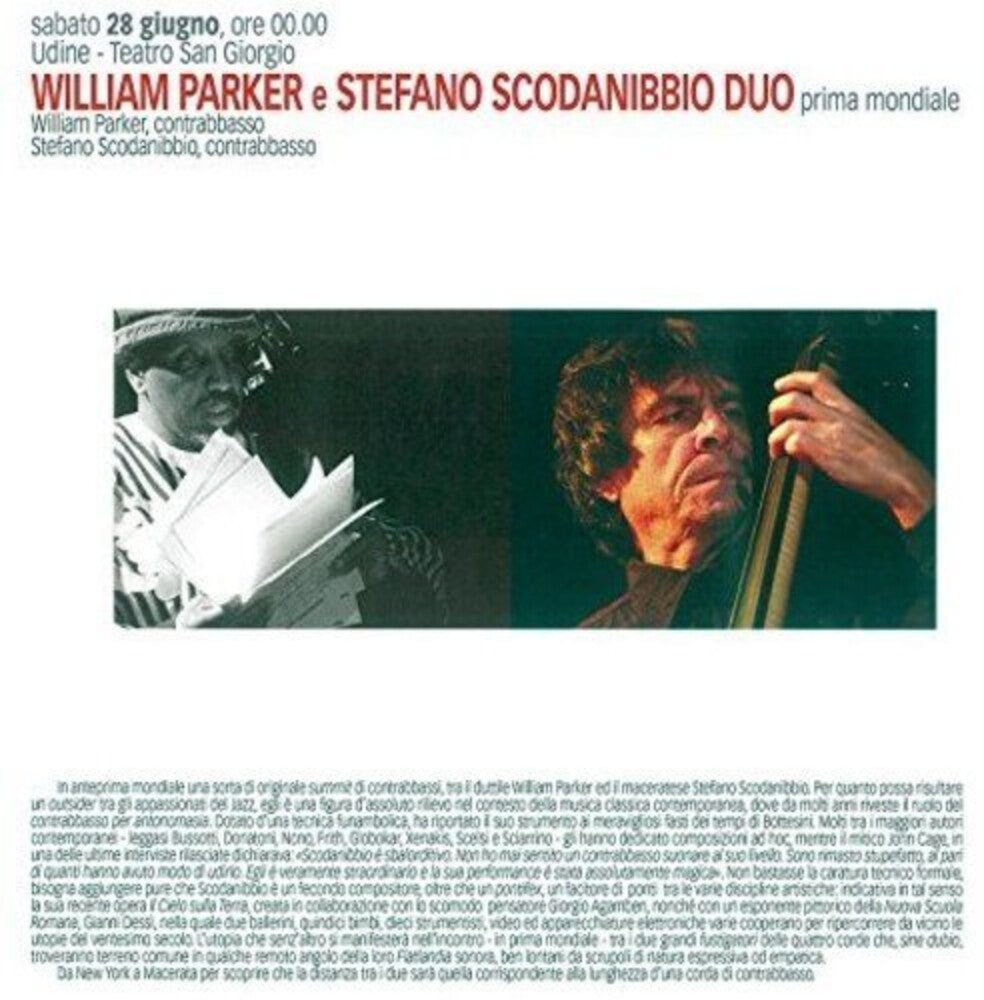 the album cover for William Parker / Scodanibbio,Stefano - Bass Duo