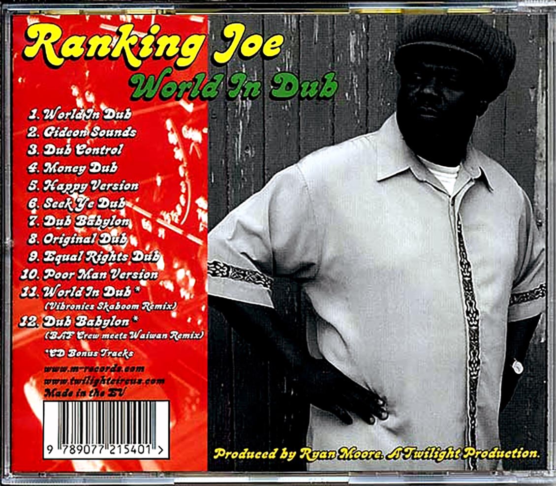 Ranking Joe, Twilight Circus Sound System - World In Dub Music CD