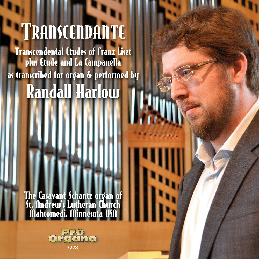 the album cover for Liszt / Harlow - Transcendante