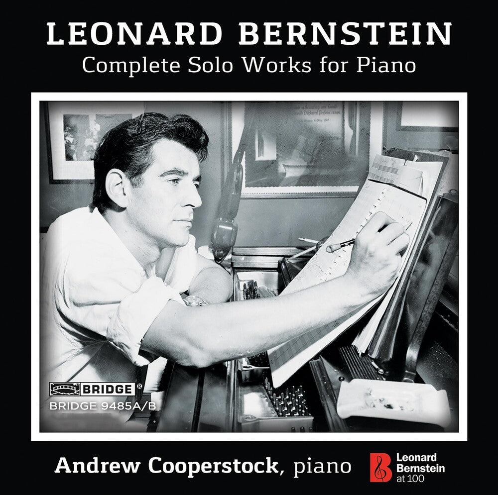 the album cover for Bernstein / Cooperstock - Leonard Bernstein: Complete Solo Works for Piano