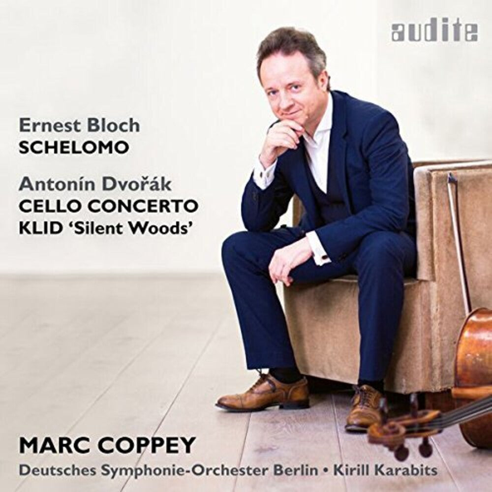 the album cover for Mark Coppey / Deutsches Symphonie Orchester Berlin - Bloch: Schelomo - Dvorak: Cello Concerto