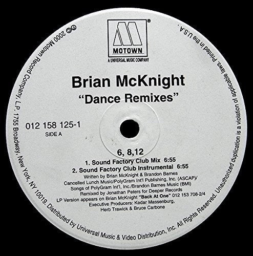 Brian McKnight - 6 8 12 Inches Vinyl Record
