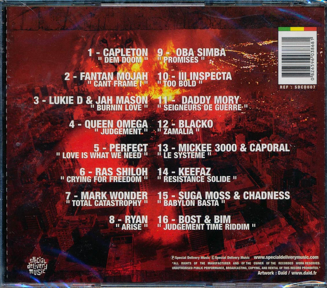 Fantan Mojah, Capleton, Jah Mason, Etc. - Judgement Time (rhythm: "Judgement Time") Music CD