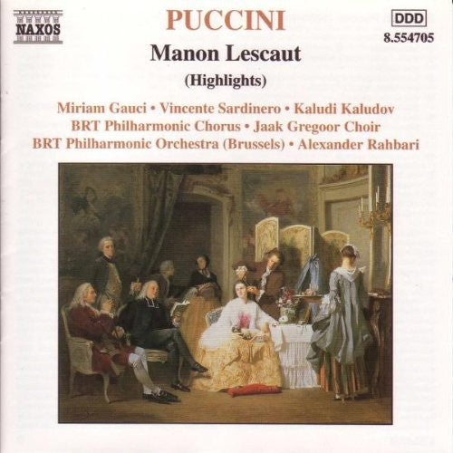 the album cover for Alexander Rahbari - Manon Lescaut