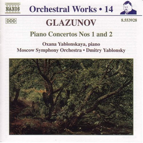 the album cover for Oxana Yablonskaya - Piano Concertos 1 & 2