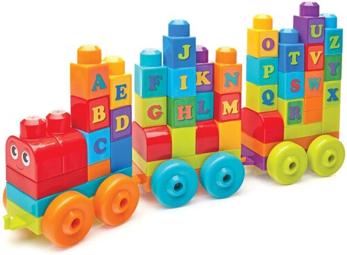 Mega Bloks - First Builders Abc Learning Train Toddler Building - Collectibles