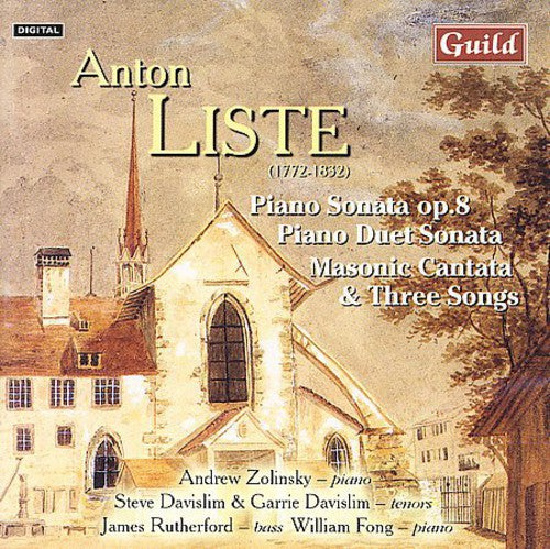 the album cover for Anton Liste - Piano Sonata Op 8 / Piano Duet Sonata