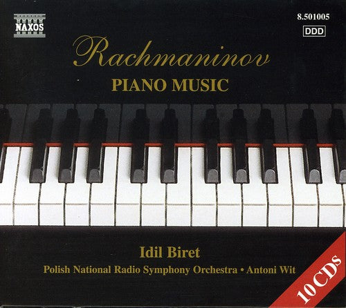 the album cover for Rachmaninoff / Biret - Complete Solo Piano Music & Concertos