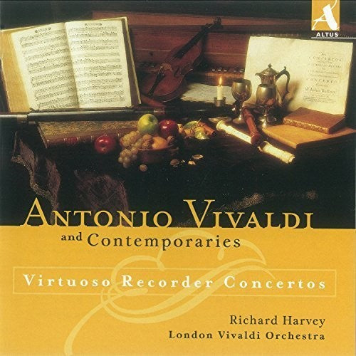 the album cover for Richard Harvey - Virtuoso Recorder Concertos