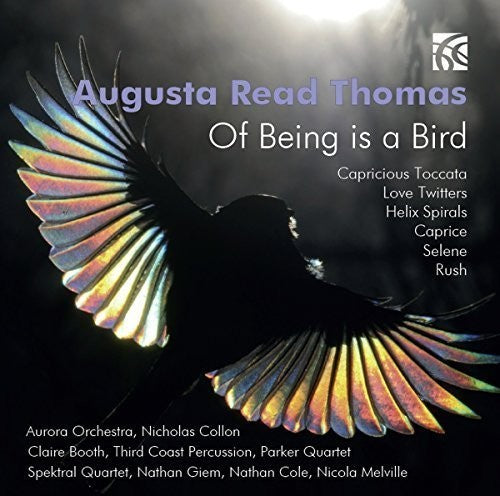 the album cover for Thomas / Parker Quartet / Nicola Melville - Of Being Is A Bird