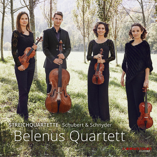the album cover for F Schubert / Belenus Quartet - String Quartets