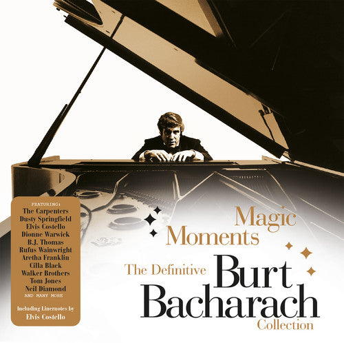 the album cover for Burt Bacharach - Magic Moments: Definitive Burt Bacharach Coll