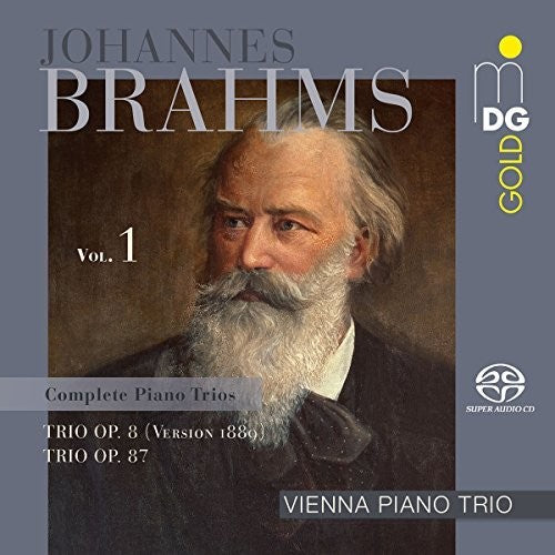the album cover for Vienna Piano Trio - Brahms: Piano Trios Op. 8 & 87