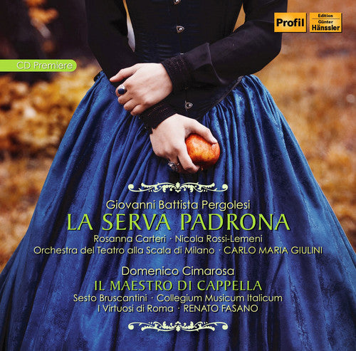 the album cover for D Cimarosa / Oliveri,Romero / Fasano,Renato - La Serva Padrona - Cimarosa: Il Maestro Di