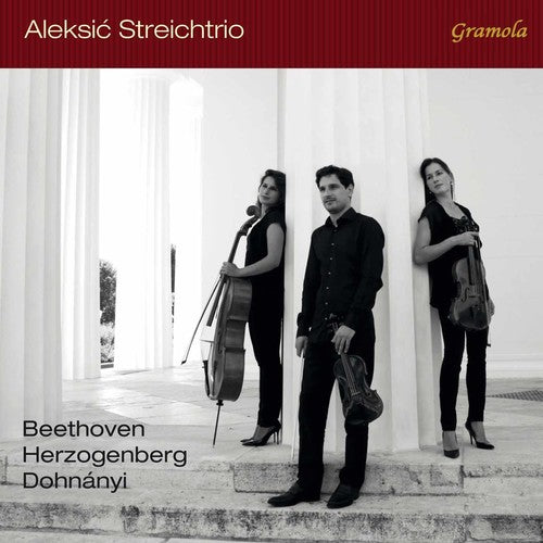 the album cover for L Beethoven V / Aleksic Streichtrio - Beethoven Dohanyi & Herzogenberg: String Trios