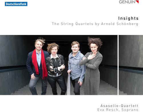 the album cover for Schonberg / Asasello-Quartett / Resch - Insights, The String Quartets by Arnold Schoenberg