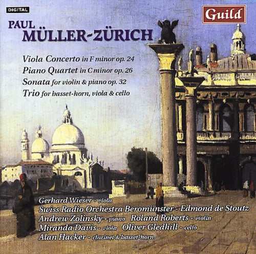the album cover for Mueller-Zurich / Wieser / Zolinsky / De Stoutz - Viola Concerto / Piano Quartet / Sonata / Trio