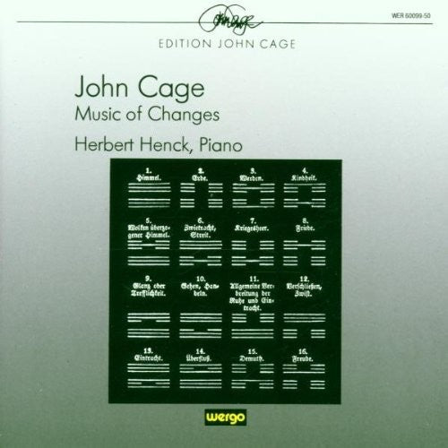 the album cover for Cage / Henck - Music of Changes