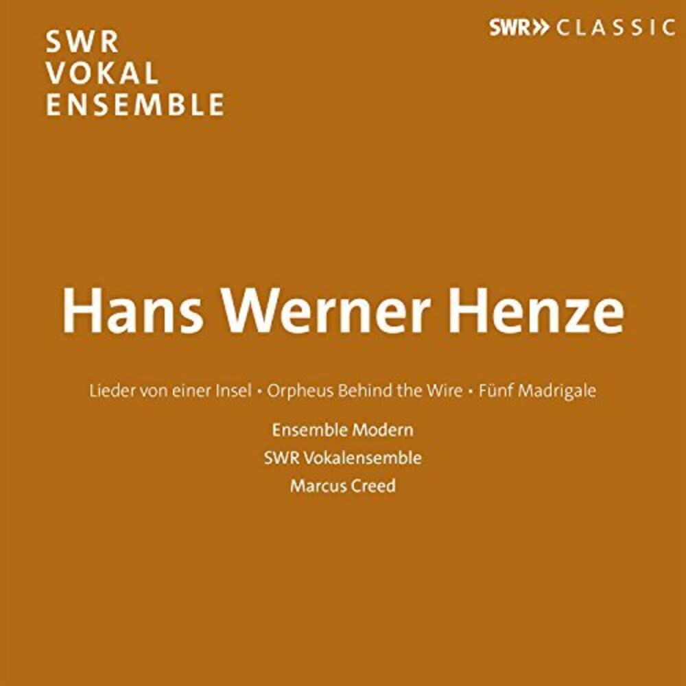 the album cover for Hw Henze - Hans Werner Henze / Lieder Von Einer Insel