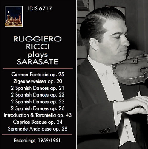 the album cover for RUGGIERO RICCI - Ruggiero Ricci Plays Pablo De Sarasate