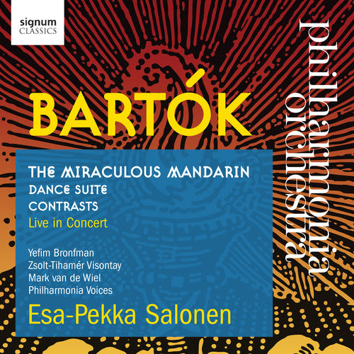 the album cover for Bartok / Philharmonia Orchestra - Bartok: The Miraculous Mandarin / Dance Suite / Contrasts