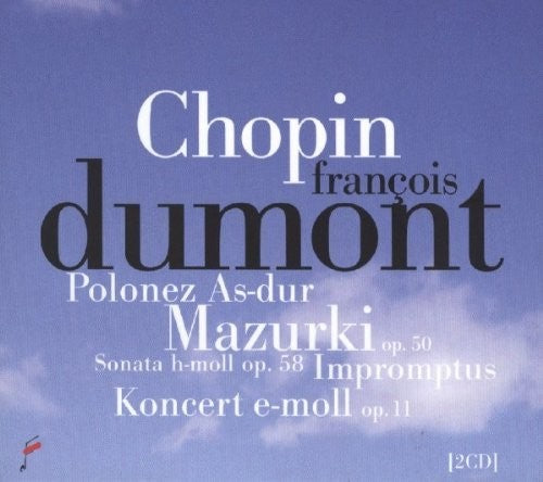 the album cover for Chopin / Dumont / Warsaw Philharmonic Orchestra - Piano Concerto / Mazurkas Op.50