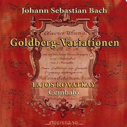 the album cover for Bach, J.S. / Lajos Rovatkay - Goldberg Variationen